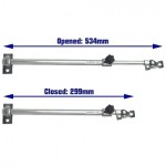 SLT Stainless Steel Hatch Adjuster 17" to 21"