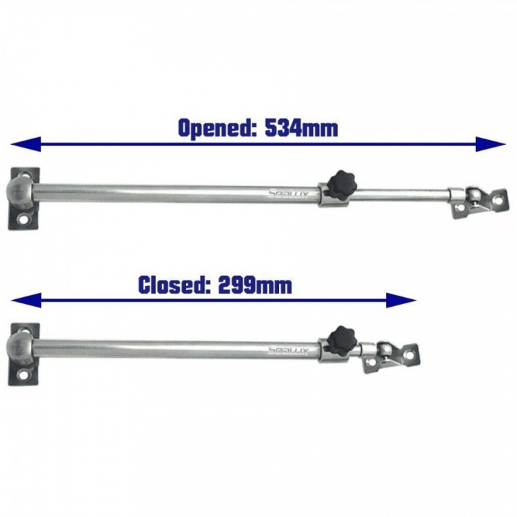 SLT Stainless Steel Hatch Adjuster 17" to 21"
