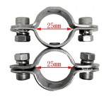 Marine Grade 316 Stainless Steel 360 Degree Swivel Clamp for Boat Yacht Fishing  - 4