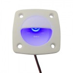 LED Courtesy Lights Blue Color with White Shell UV Stabilized Nylon for Boat Marine Yacht  - 1