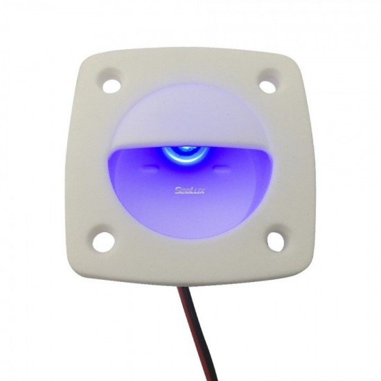 LED Courtesy Lights Blue Color with White Shell UV Stabilized Nylon for Boat Marine Yacht