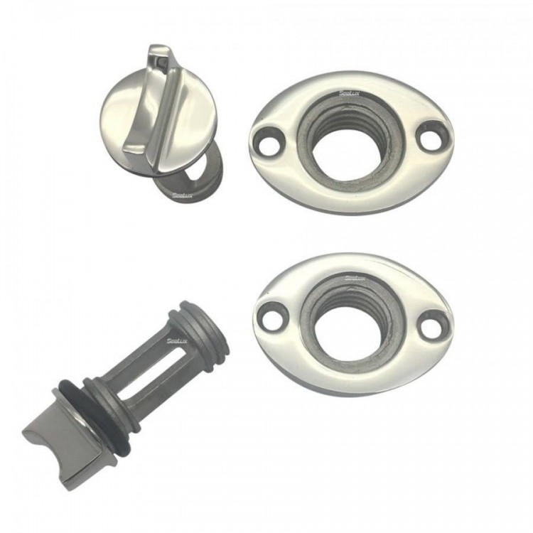 SLT 316 Stainless Steel Universal Boat Oval Drain Plug