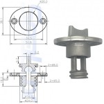 SLT 316 Stainless Steel Universal Boat Oval Drain Plug