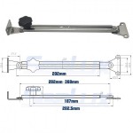 SLT 8" 316 Stainless Steel Boat Hatch Adjuster