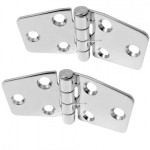 2 pcs per set Marine Grade Stainless Steel Mirror Polished Door Hinge for Boat, RVs, Marine Accessory  - 1