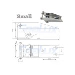 SLT Stainless Steel Bow Roller with Pin for Boats