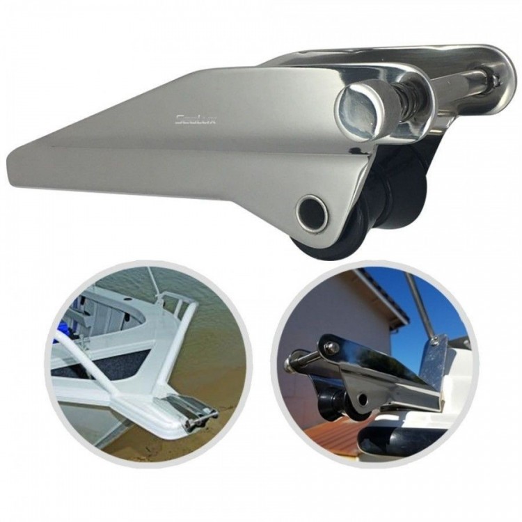 SLT Stainless Steel Bow Roller with Pin for Boats