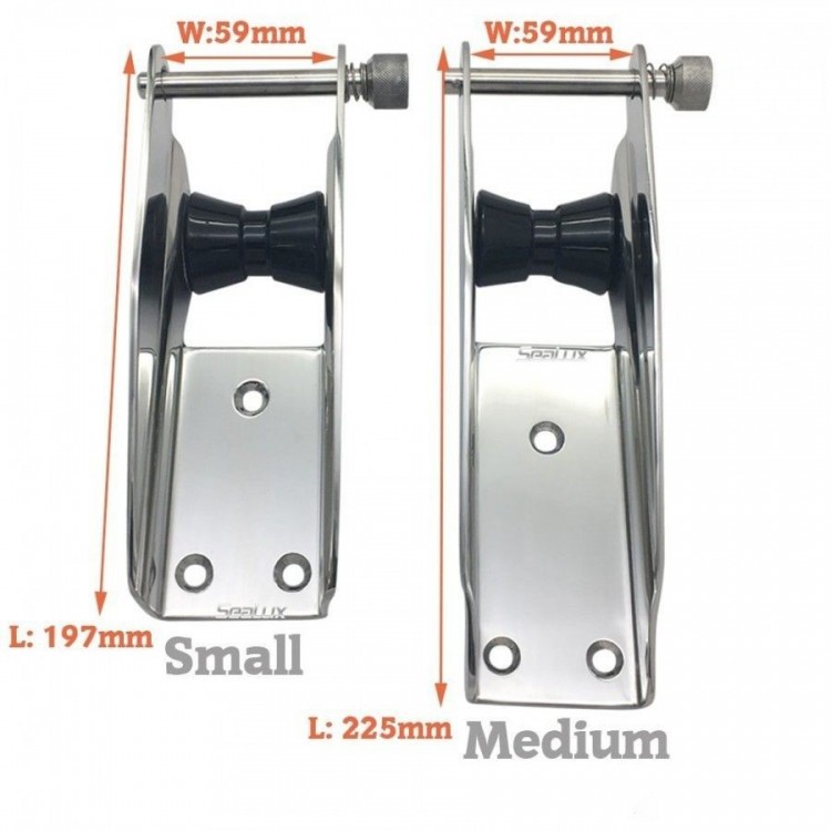 SLT Stainless Steel Bow Roller with Pin for Boats