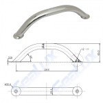 SLT 9" Stainless Steel Grab Handle with Polished Finish