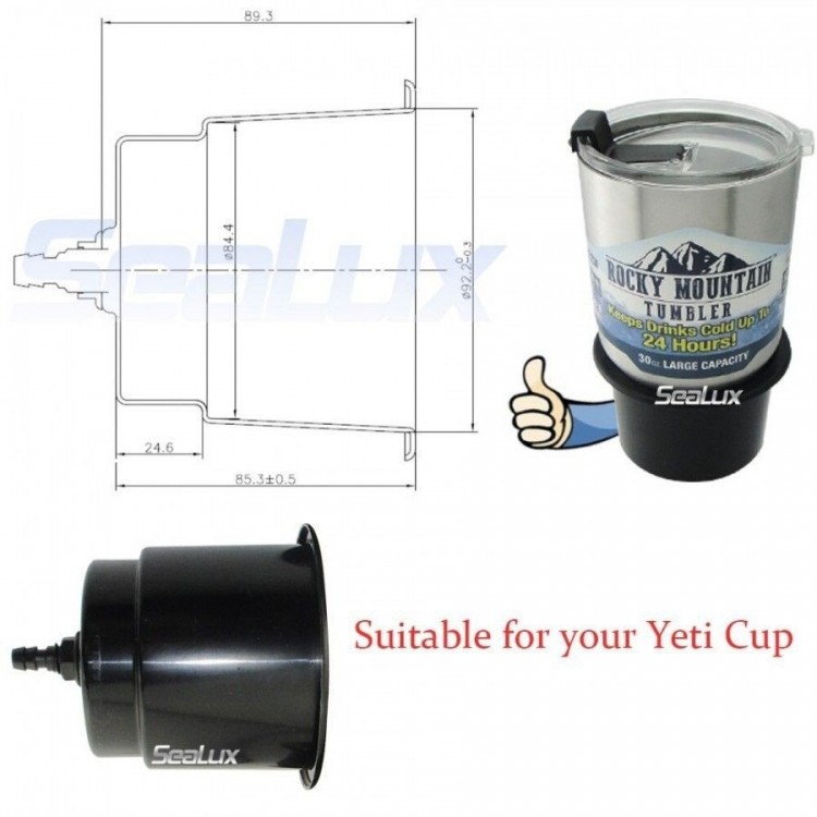 SLT UV Stabilized Plastic Drink Cup Holder with Drain SLT - 5