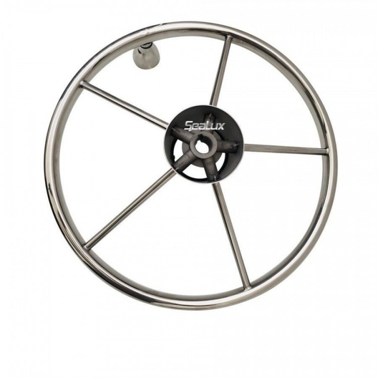 SLT 13.5" Stainless Steel Steering Wheel with F1 Knob SLT - 5