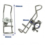 SLT Stainless Steel Fishing Rod Holder with Universal Clamp