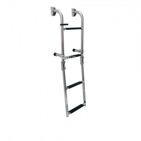SLT 2+2 Steps Stainless Steel Folding Ladder