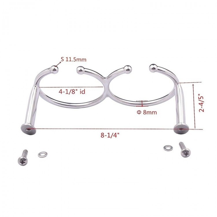 HMI 316 Stainless Steel Double Ring Cup Drink Holder HMI - 5
