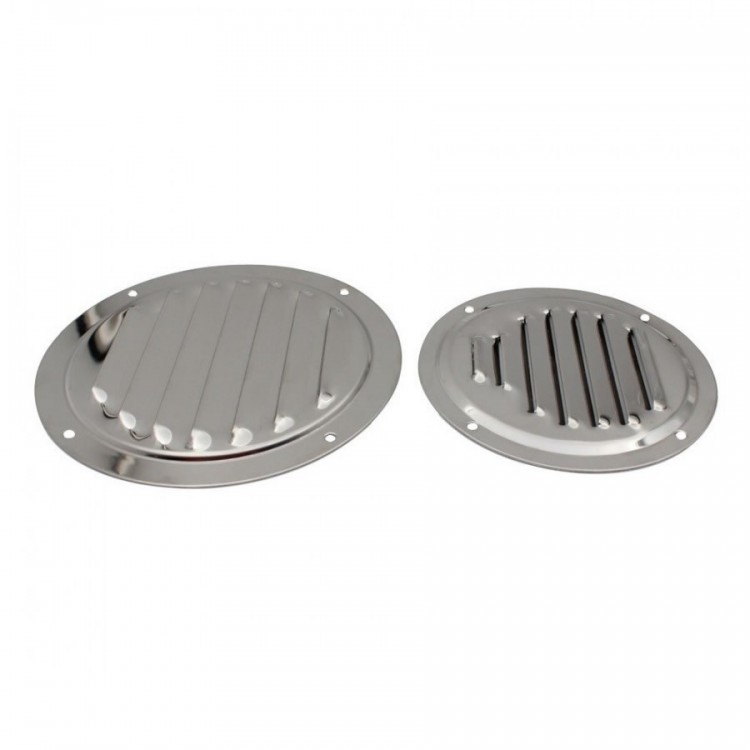WSA Marine 4" 5" 316 Stainless Steel Round Louvered Vent Cover WSA Marine - 4