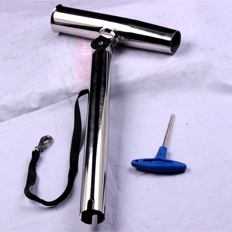HMI Stainless Steel Outrigger Rod Holder with Safety Strap