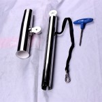 HMI Stainless Steel Outrigger Rod Holder with Safety Strap