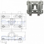 SLT Stainless Steel Rail Mount Anchor Bracket