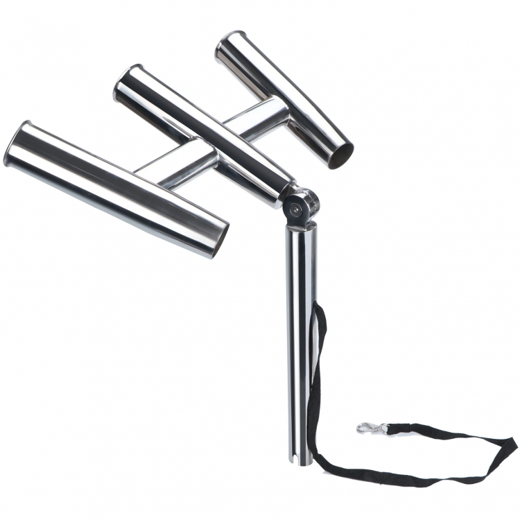 HMI Triple Adjustable Stainless Steel Rod Holder