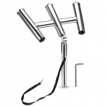 HMI Triple Adjustable Stainless Steel Rod Holder