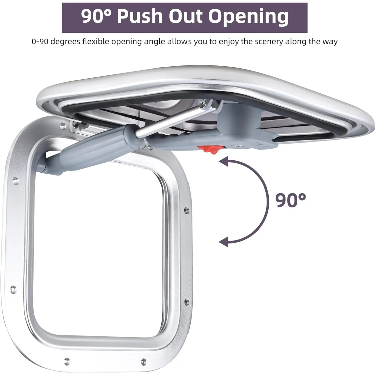 HMI 10.8" Marine Hatch - Aluminum & Tinted Glass