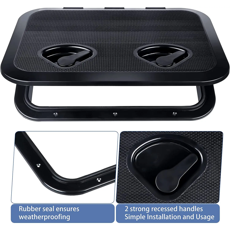 HMI 24"x14" Marine Deck Hatch - Watertight, UV Resistant