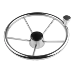 HMI 13.5" 5-Spoke Stainless Steel Steering Wheel