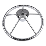 HMI 13.5" 5-Spoke Stainless Steel Steering Wheel