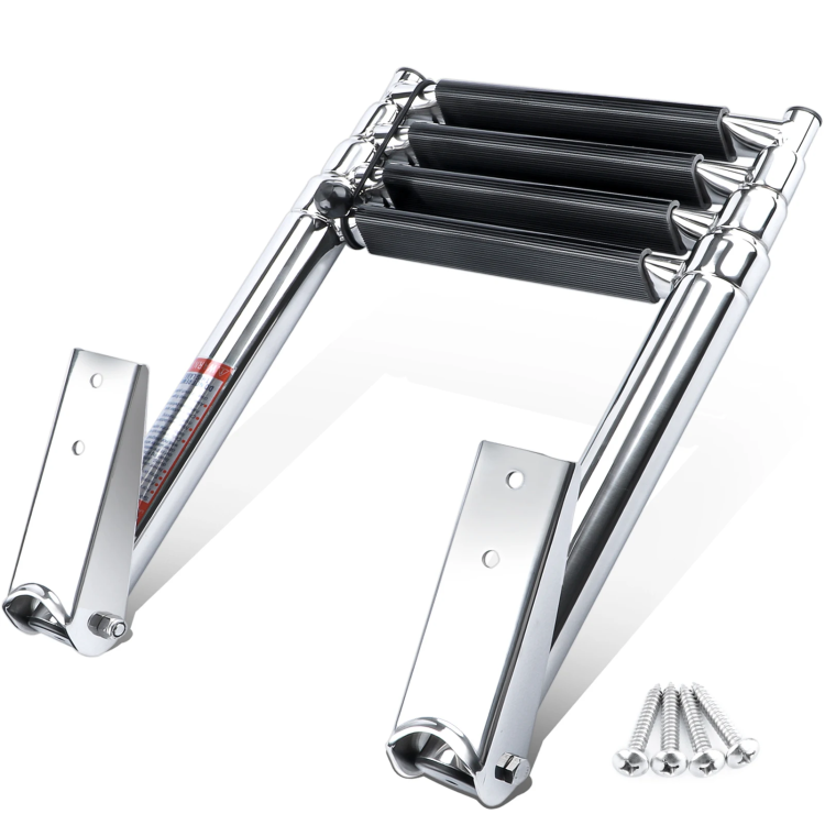 4-Step Stainless Steel Telescoping Boat Ladder