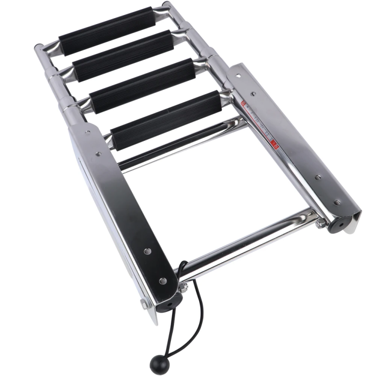 HMI 4-Step 316 Stainless Steel Telescoping Boat Ladder