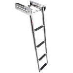 HMI 4-Step 316 Stainless Steel Telescoping Boat Ladder