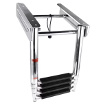 HMI 4-Step 316 Stainless Steel Telescoping Boat Ladder