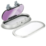 HMI Aluminum Boat Porthole Window with Smoked Acrylic