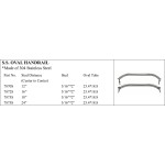 S.S. Oval Handrail in Multiple Sizes for Marine Use