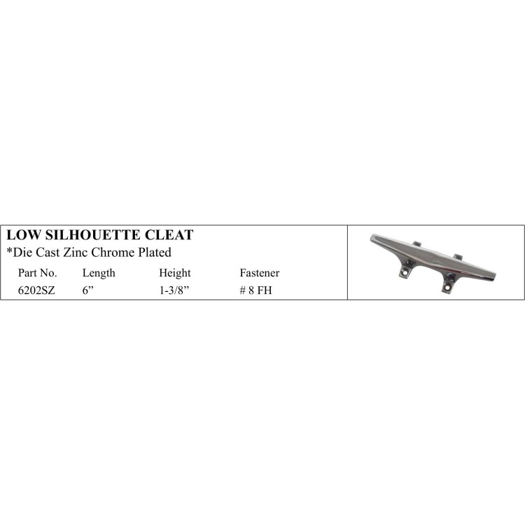 Low Silhouette Cleat - Durable Marine Grade Hardware