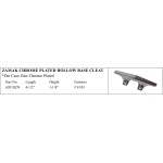 Zamak Chrome Plated Hollow Base Cleat - Marine Use