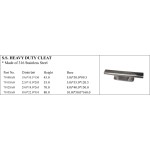 S.S. Heavy Duty Cleat in 316 Stainless Steel