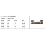 S.S. Heavy Duty Cleat - 316 Stainless Steel