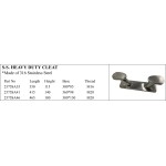 S.S. Heavy Duty Cleat - Marine Grade Stainless Steel