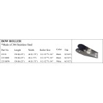 Bow Roller made of 304 Stainless Steel in Black and White