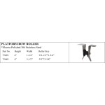 Platform Bow Roller - Electro-Polished Stainless Steel