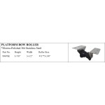 Platform Bow Roller in Electro-Polished Stainless Steel