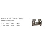 Stern Fairlead Anchor Roller - Stamped 316 Stainless Steel