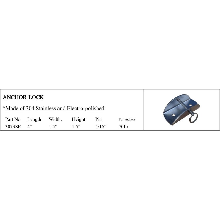 Anchor Lock in 304 Stainless Steel