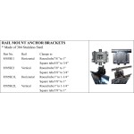 Rail Mount Anchor Brackets in Stainless Steel