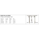 Ground Anchor - 304 Stainless Steel Marine Equipment