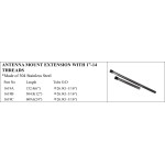 Stainless Steel Antenna Mount Extension, 1”-14 Threads