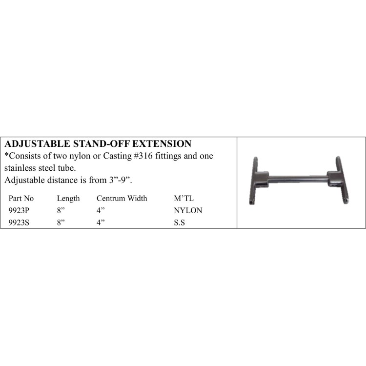 Adjustable Stand-off Extension with Stainless Steel Tube