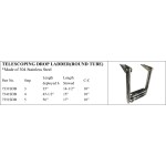 Telescoping Drop Ladder in Stainless Steel