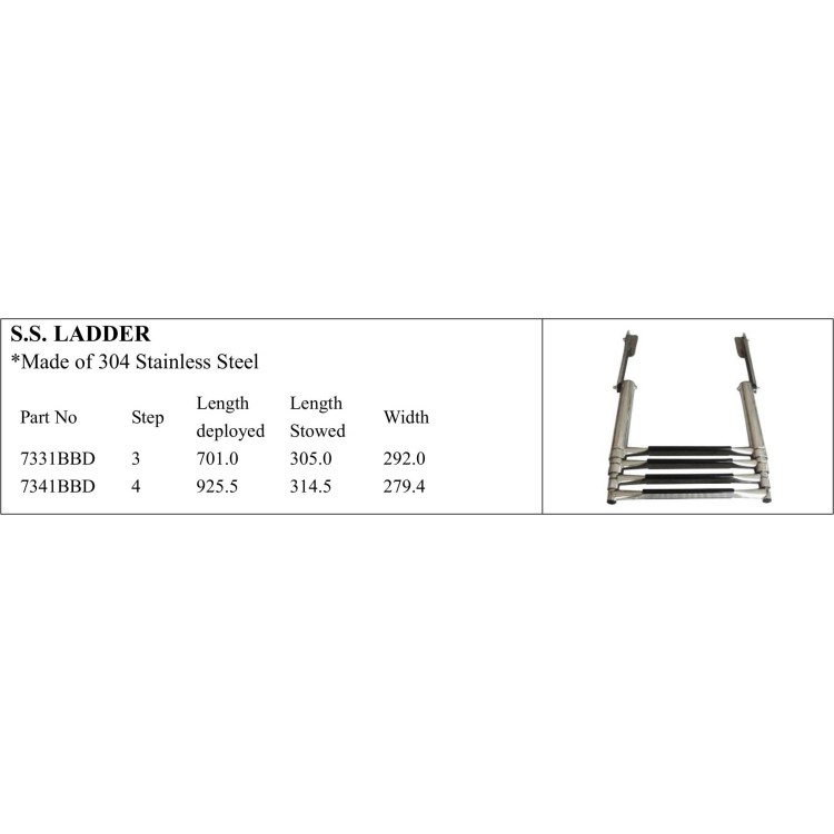 S.S. Ladder in Durable 304 Stainless Steel